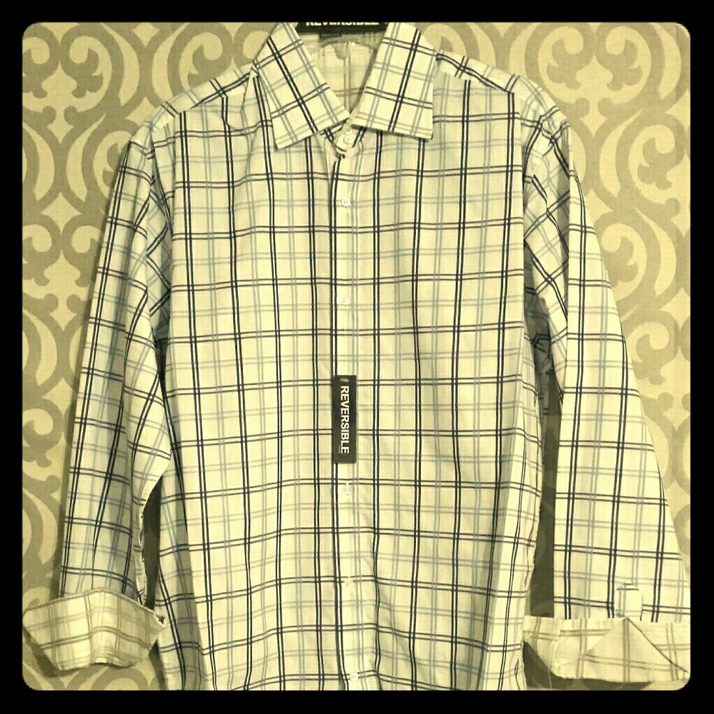 Reversible Plaid Button Up